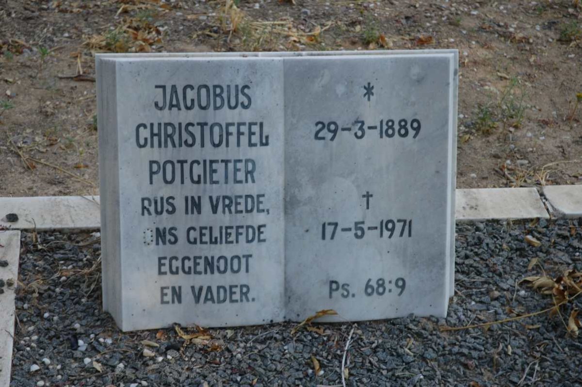 POTGIETER Jacobus Christoffel 1889-1971