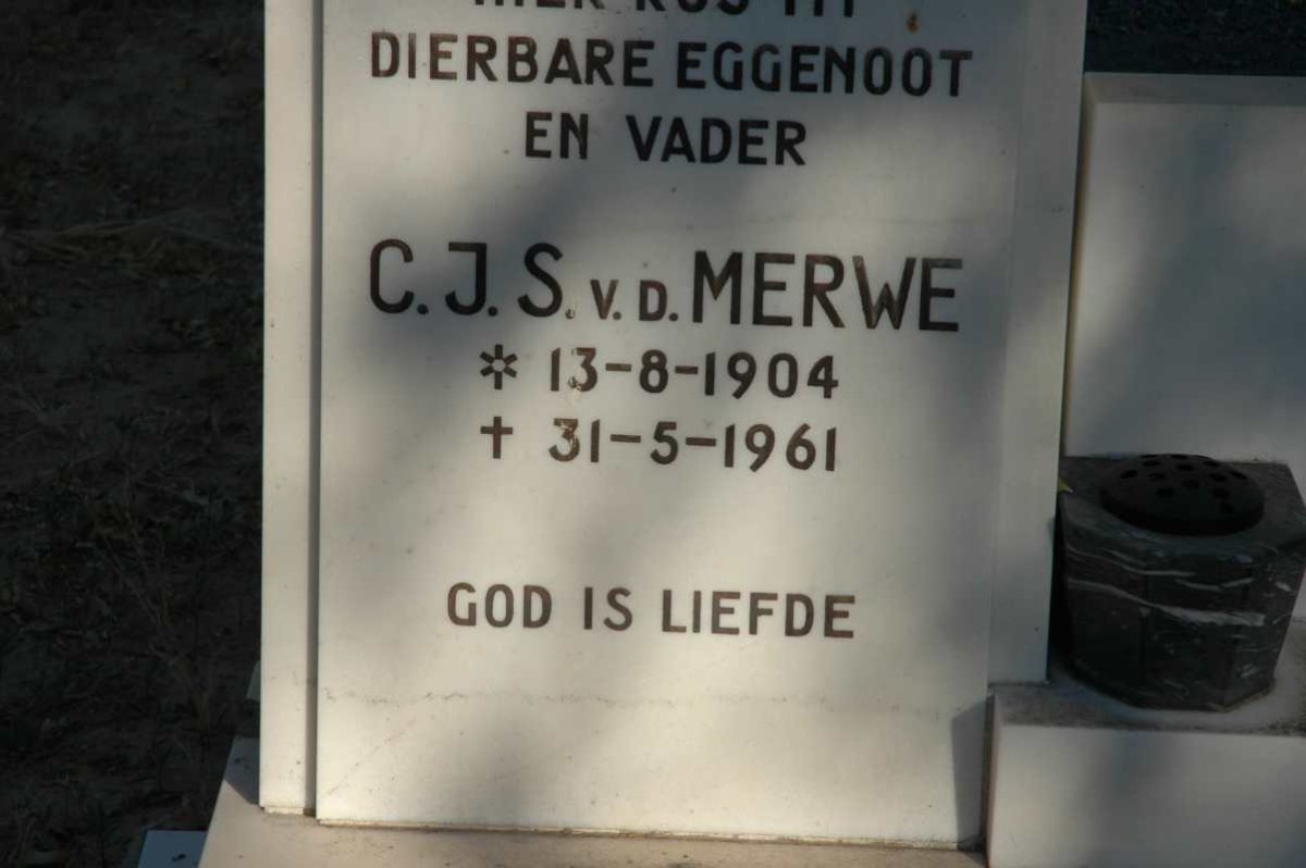 MERWE C.J.S., v.d. 1904-1961