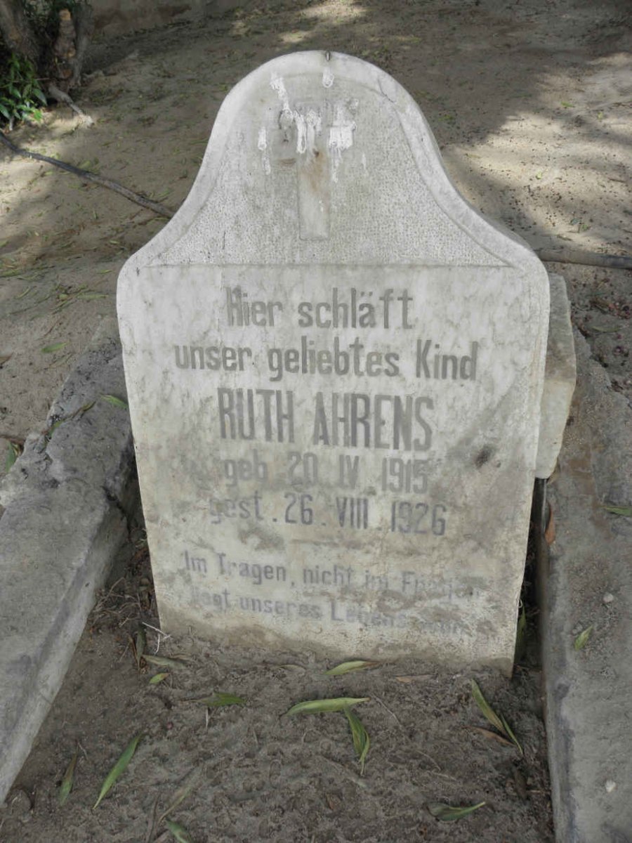 AHRENS Ruth 1915-1926