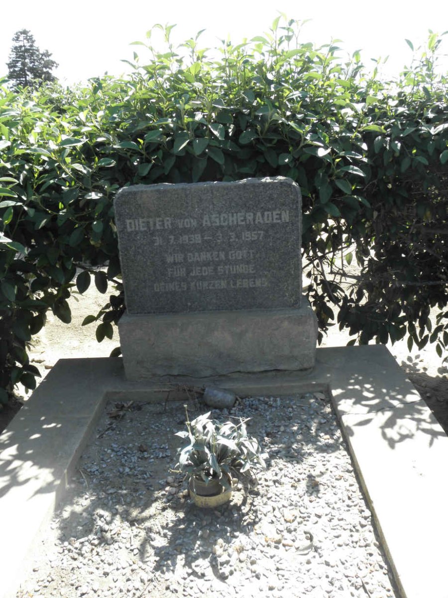 ASCHERADEN Dieter, von 1939-1957