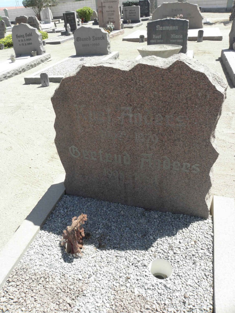 ANDERS Kurt 1902-1979 &amp; Gertrude 1908-1984