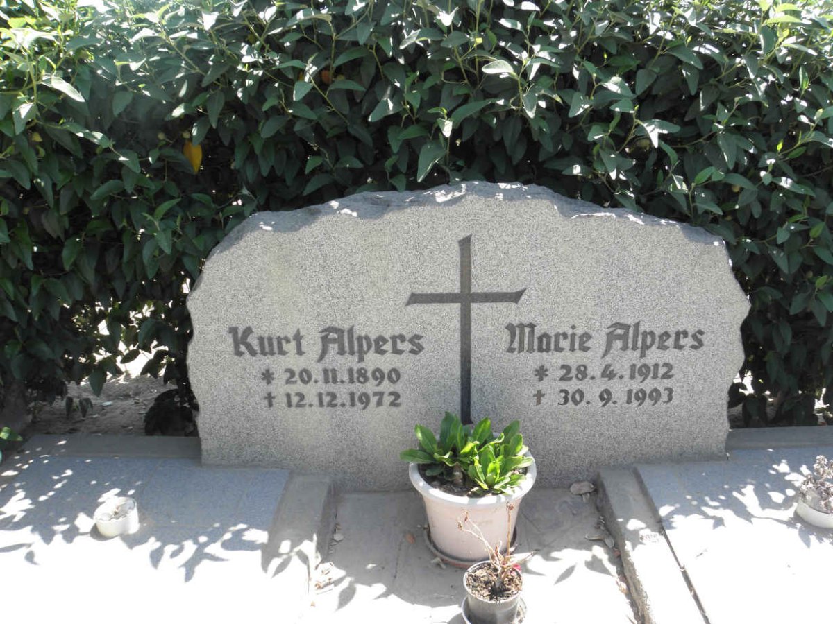 ALPERS Kurt 1890-1972 &amp; Marie 1912-1993