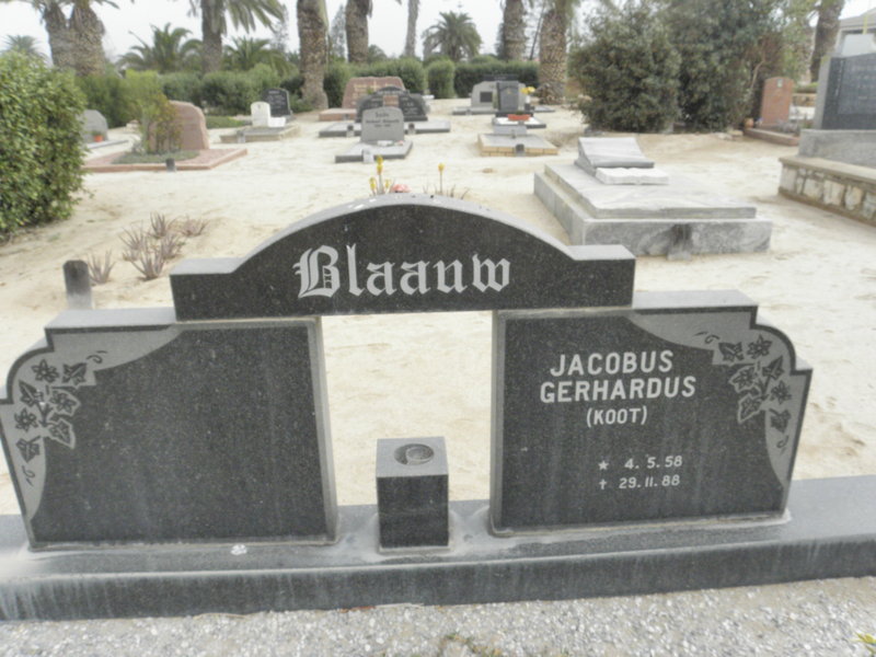 BLAAUW Jacobus Gerhardus 1958-1988