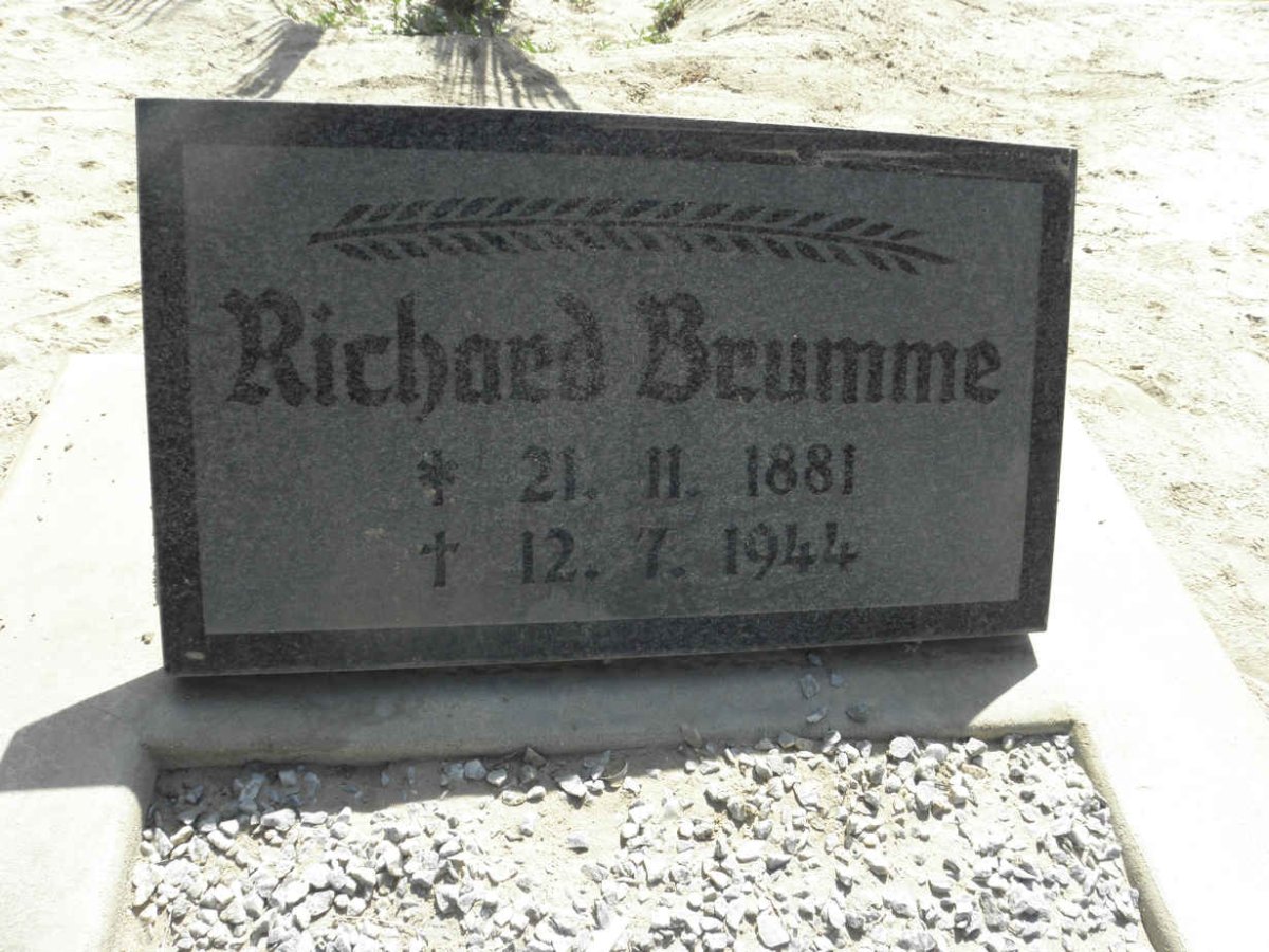 BRUMME Richard 1881-1944