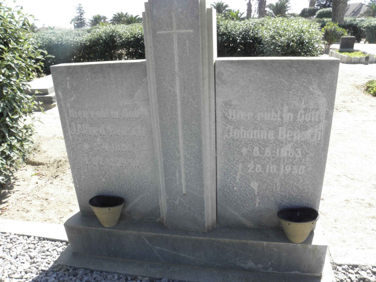 BENSCH J. Alfred 1886-1950 &amp; Johanna 1883-1958