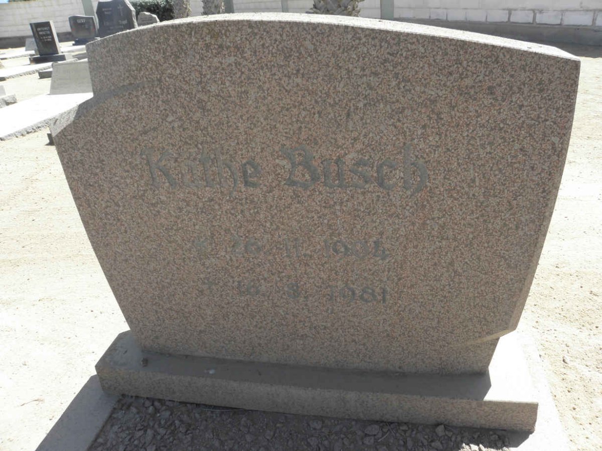 BUSCH Kathe 1904-1981
