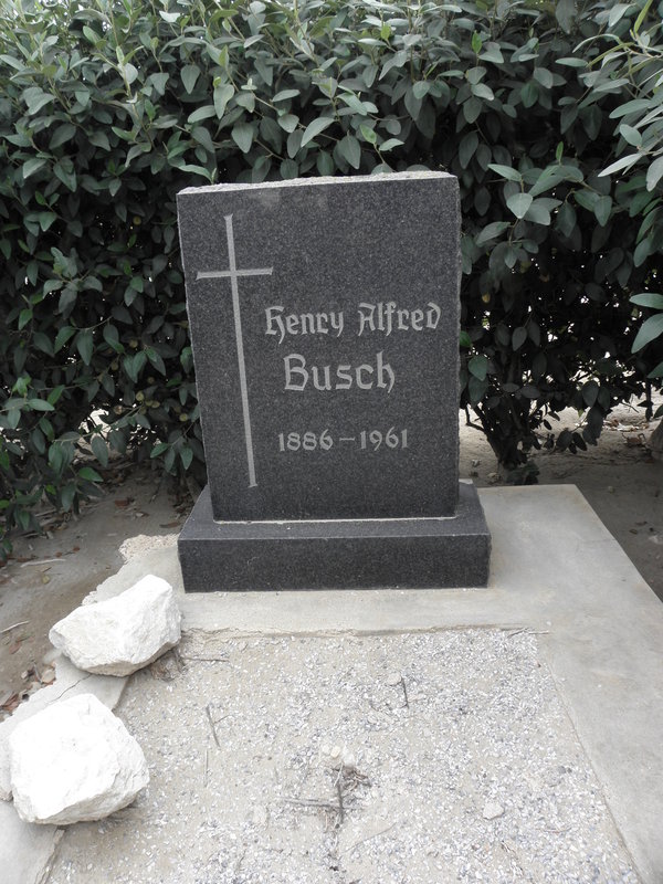 BUSCH Henry Alfred 1886-1961