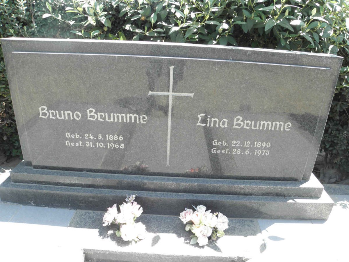 BRUMME Bruno 1886-1968 &amp; Lina 1890-1973