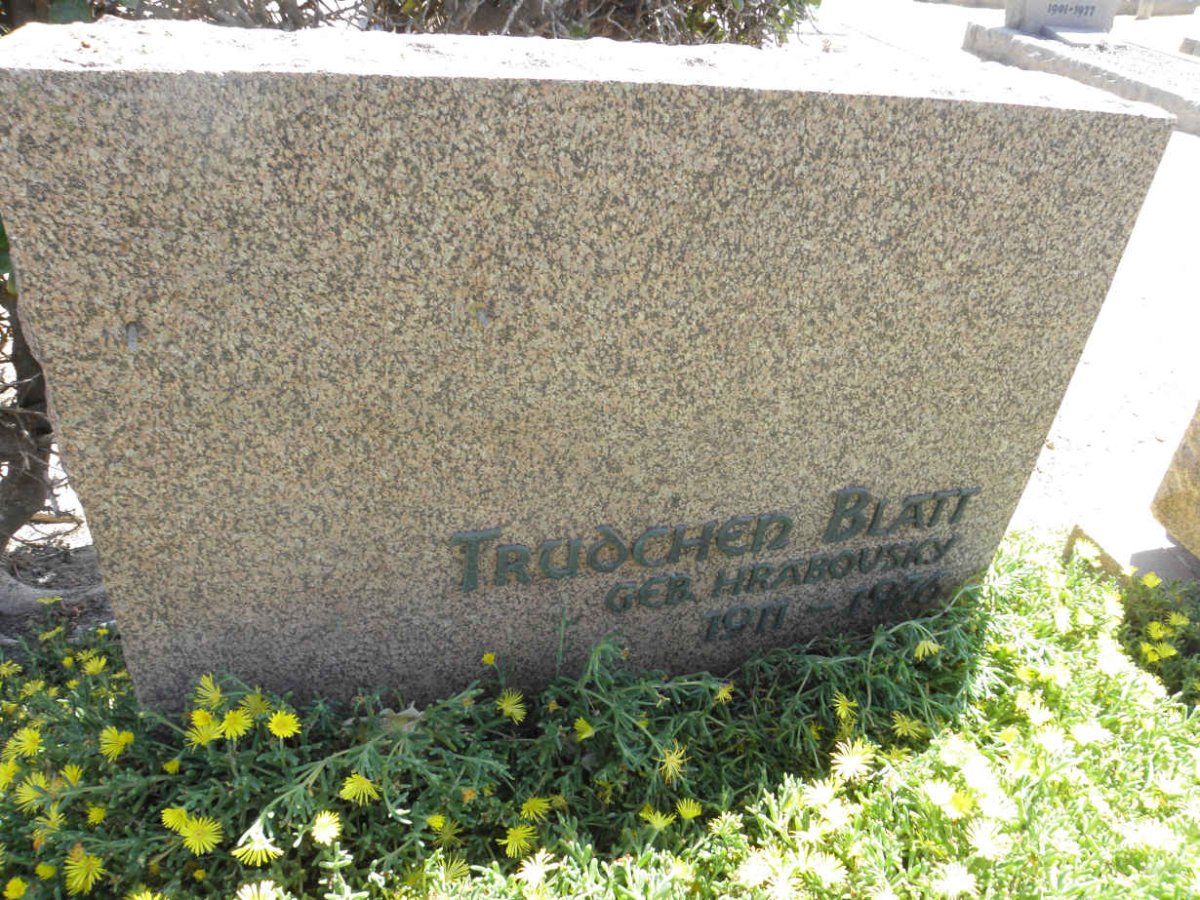 BLATT Trudchen nee HRABOUSKY 1911-1976
