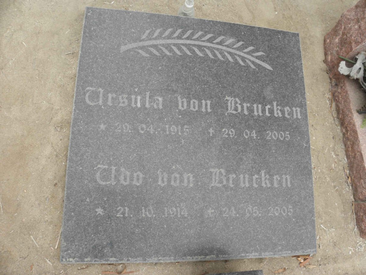 BRUCKEN Udo, von 1914-2005 &amp; Ursula 1915-2005