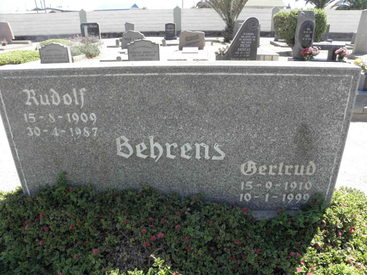 BEHRENS Rudolf 1909-1987 &amp; Gertrud 1910-1999