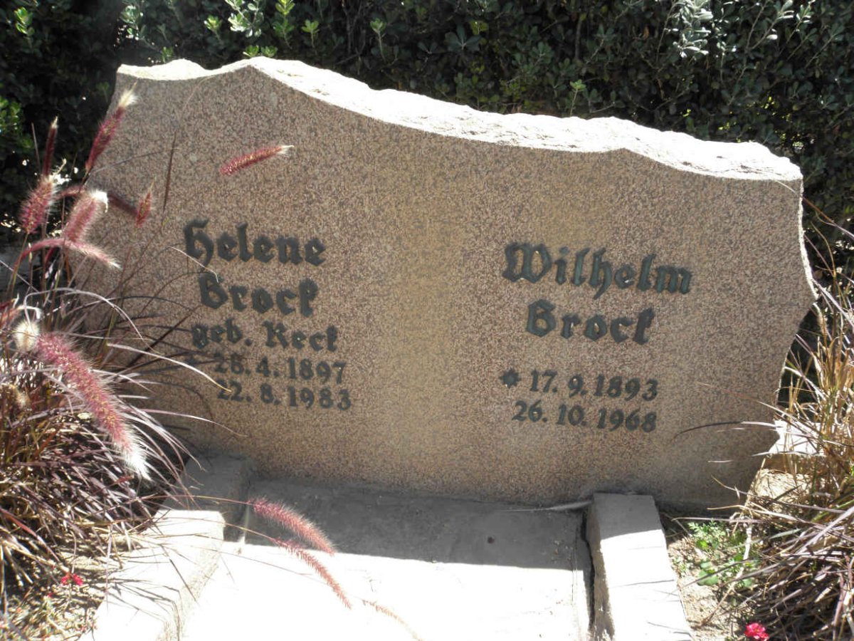 BROCT Wilhelm 1893-1968 &amp; Helene 1897-1983