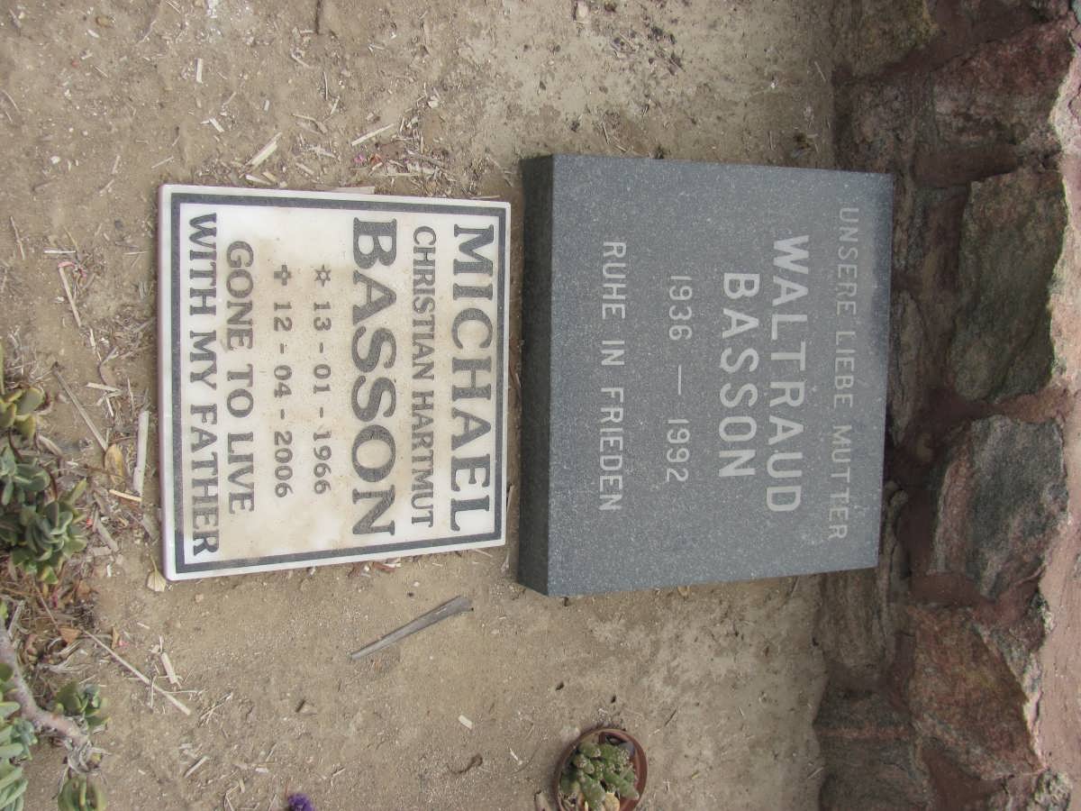 BASSON Waltraud 1936-1992 :: BASSON Michael Christian Hartmut 1966-2006