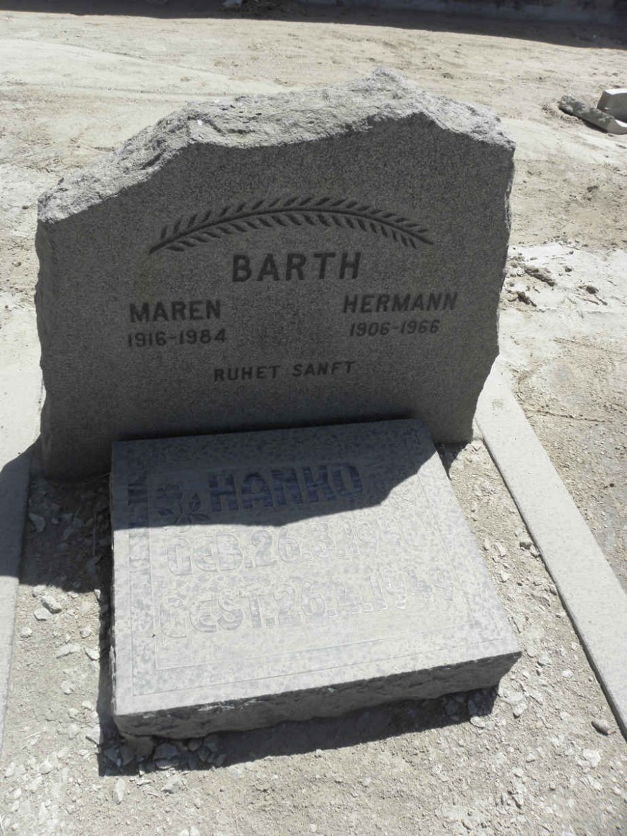 BARTH Hermann 1906-1966 &amp; Maren 1916-1984 :: BARTH Hanko 1948-1949