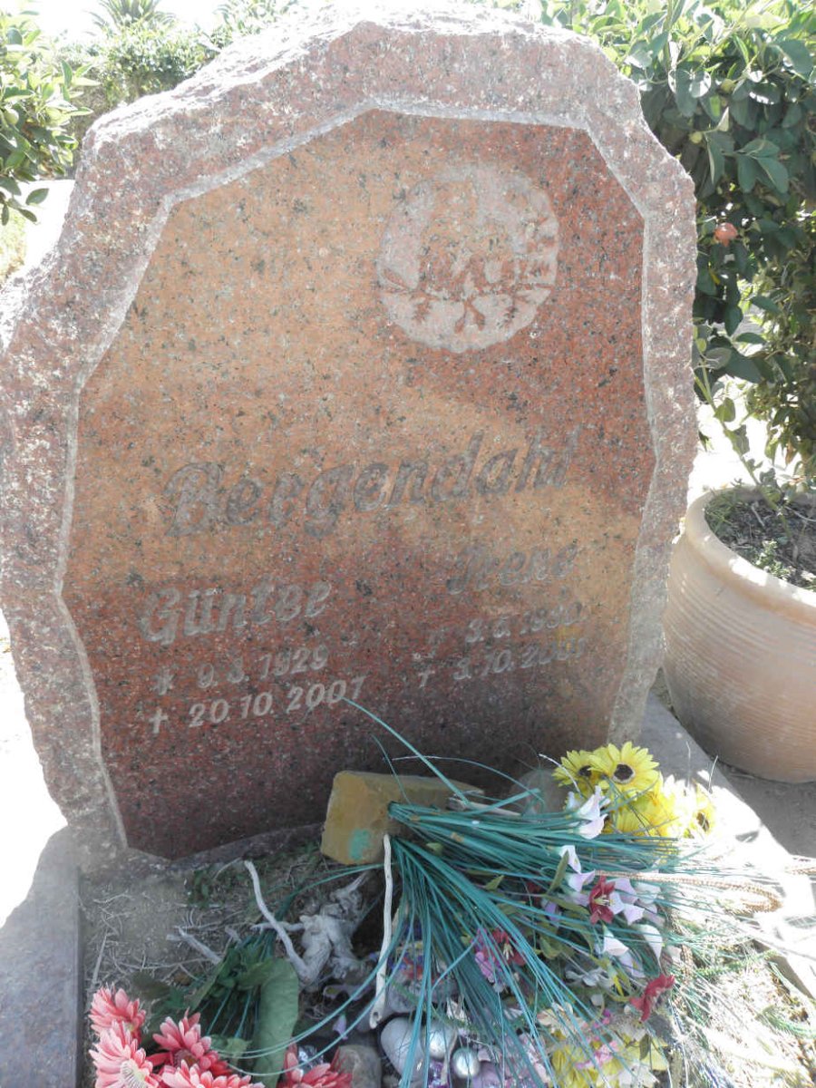 BERGENDAHL Günter 1929-2007 &amp; Irene 1930-2001