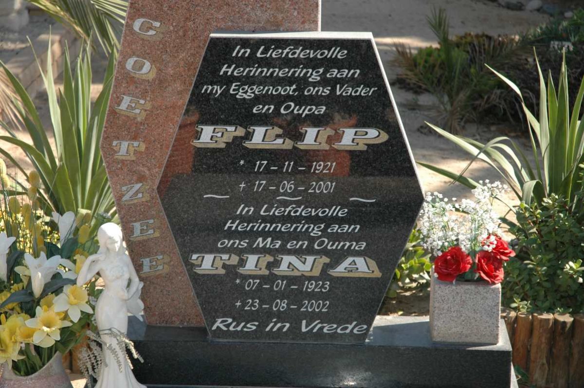 COETZEE Flip 1921-2001 &amp; Tina 1923-2002
