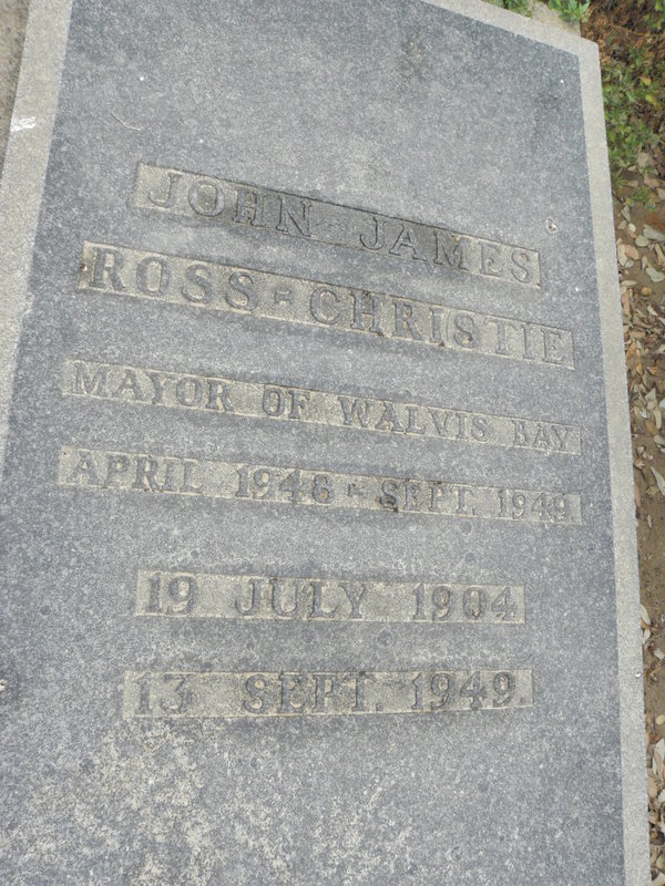 CHRISTIE John James, Ross 1904-1949