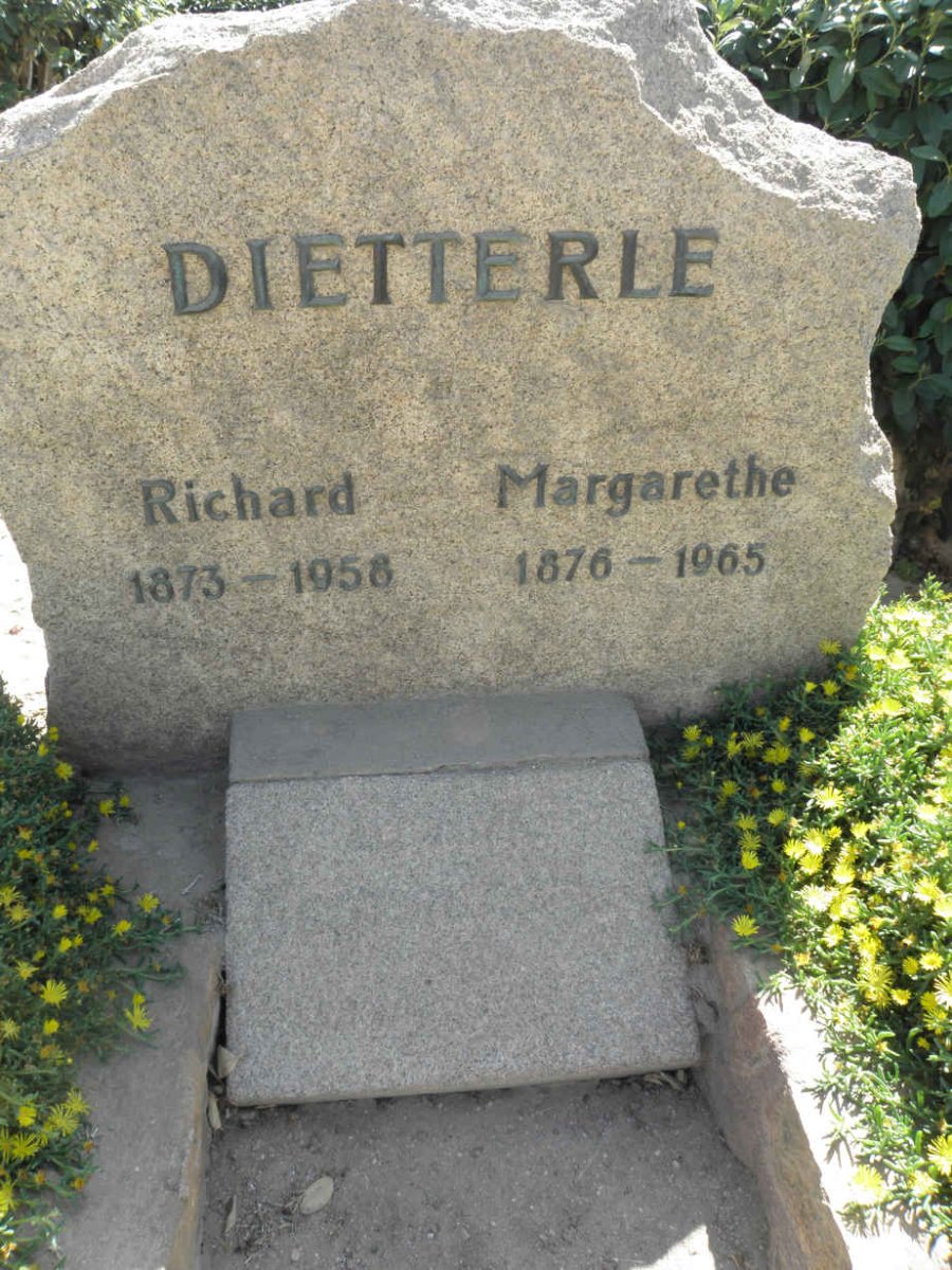 DIETTERLE Richard 1873-1958 &amp; Margarethe 1876-1965