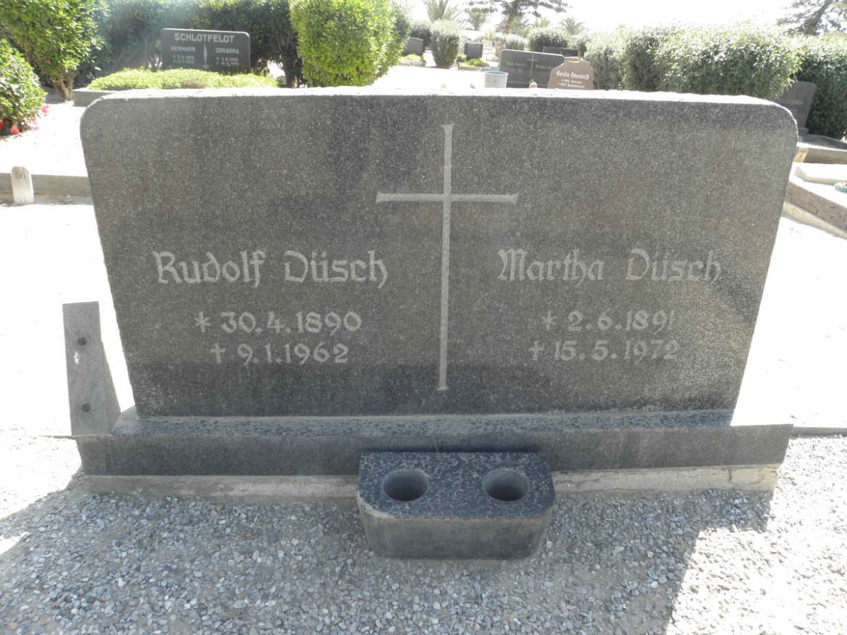 DÜSCH Rudolf 1890-1962 &amp; Martha 1891-1972