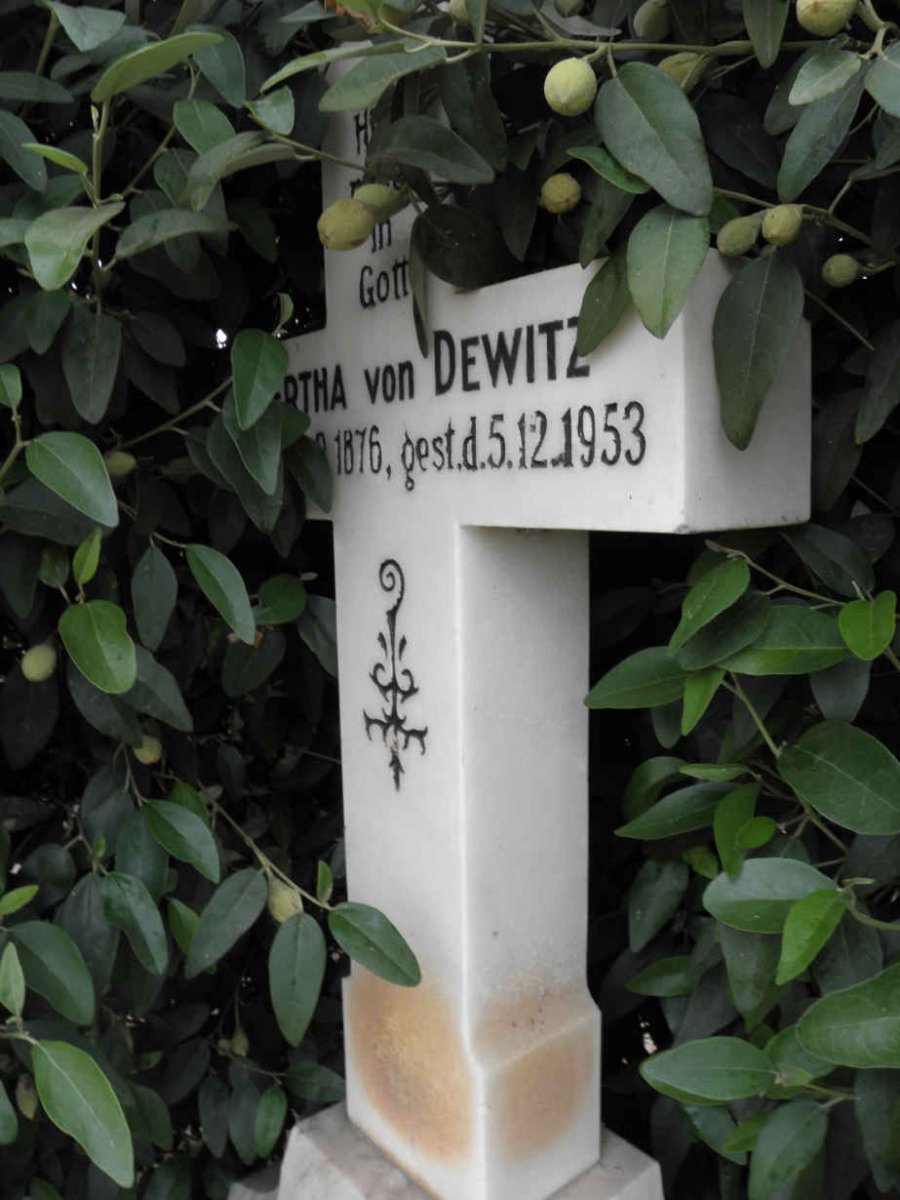 DEWITZ Max, von 1876-1918 &amp; Hertha 1876-1953