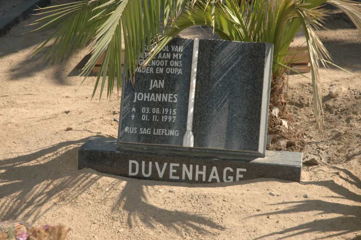 DUVENHAGE Jan Johannes 1915-1997