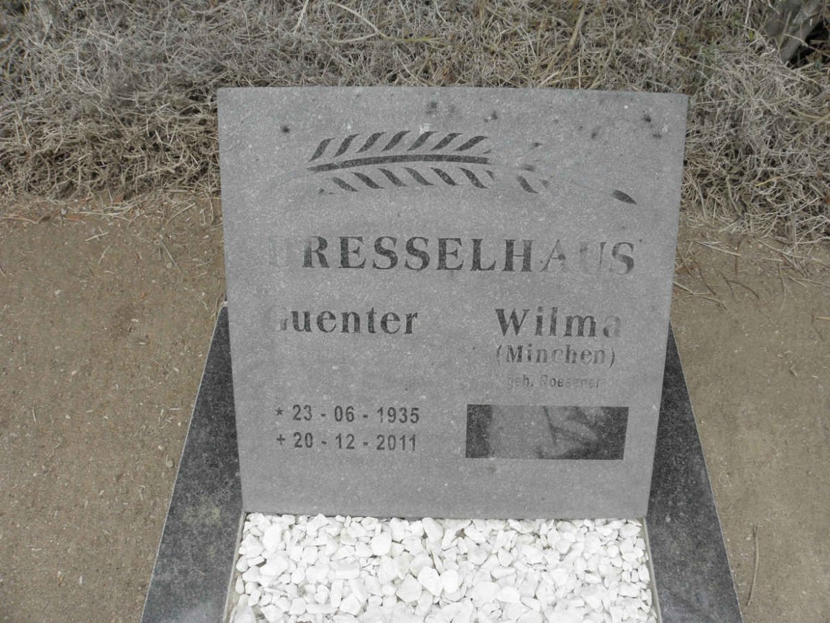DRESSELHAUS Guenter 1935-2011 &amp; Wilma ROESENER