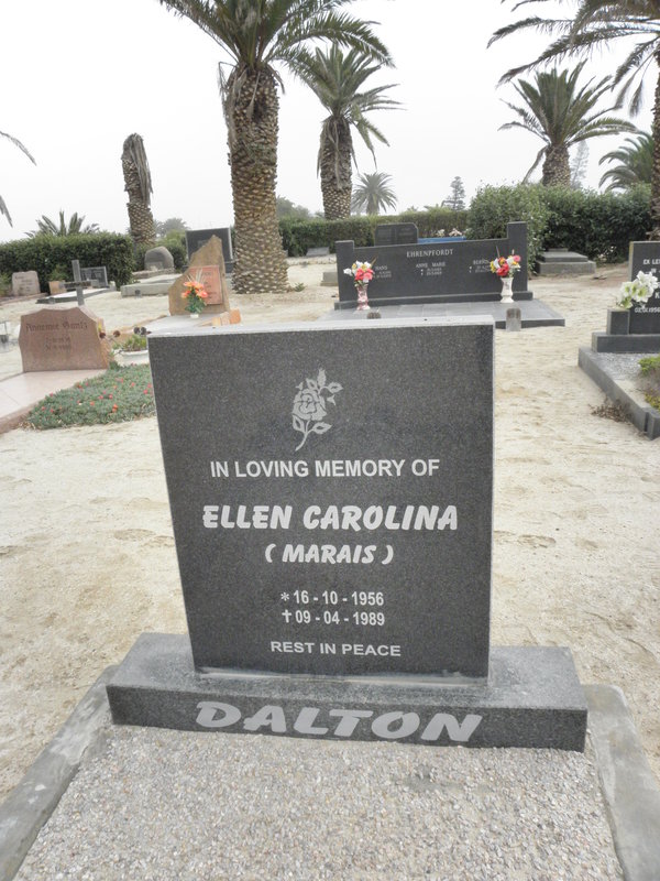 DALTON Ellen Carolina nee MARAIS 1956-1989