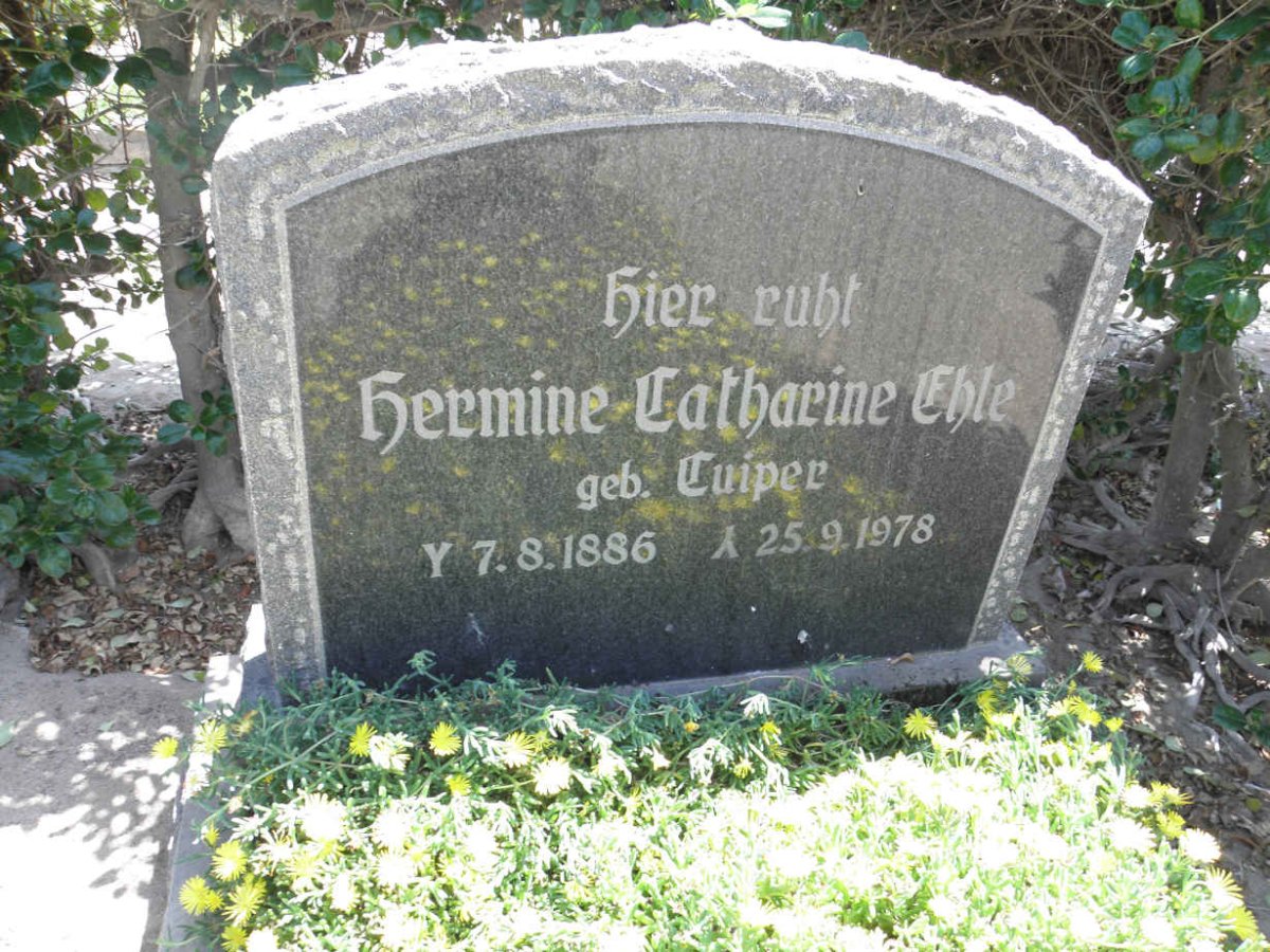 EHLE Hermine Catharine KUIPER 1886-1978