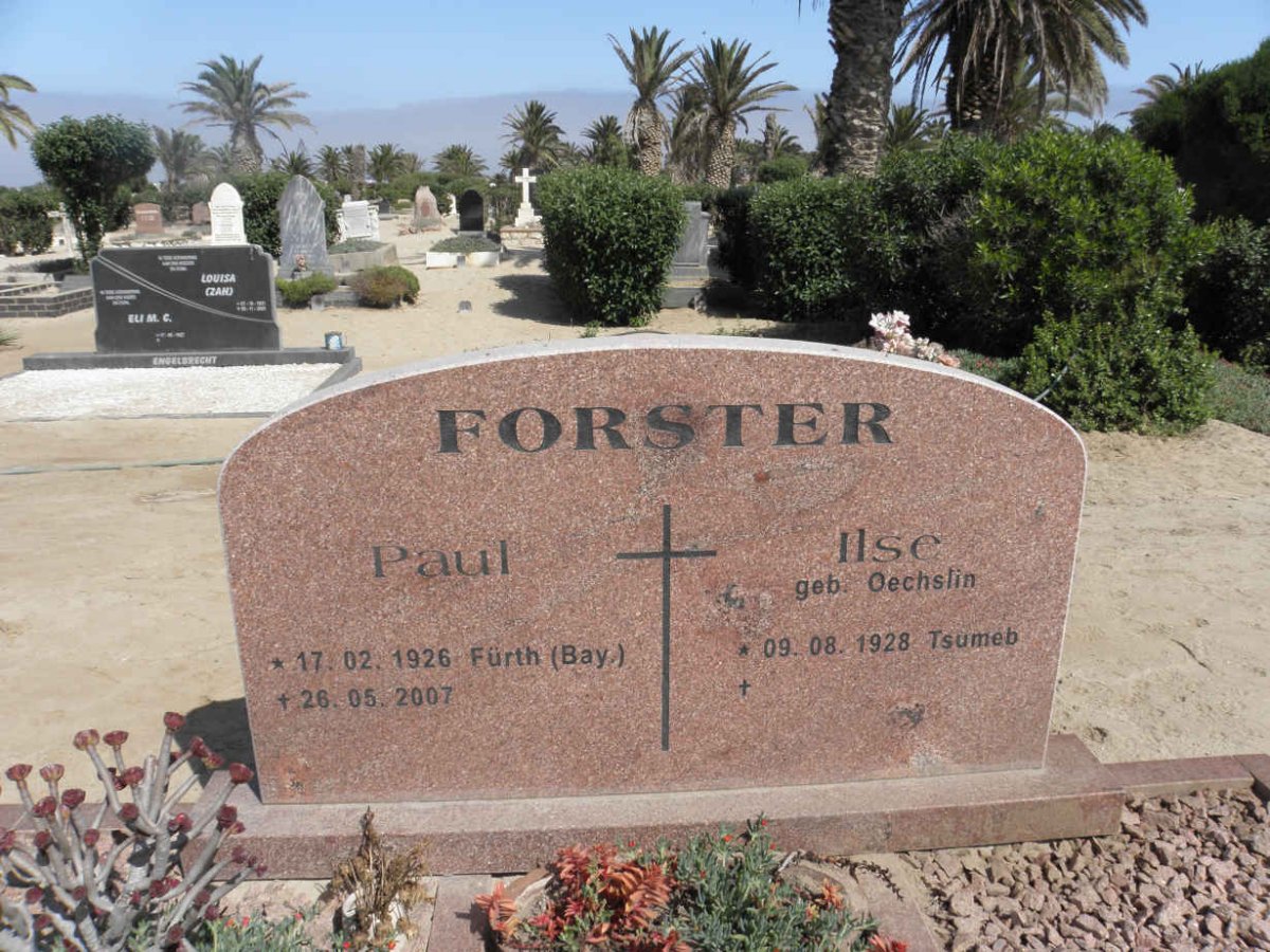 FORSTER Paul 1926-2007 &amp; Ilse OECHSLIN 1928