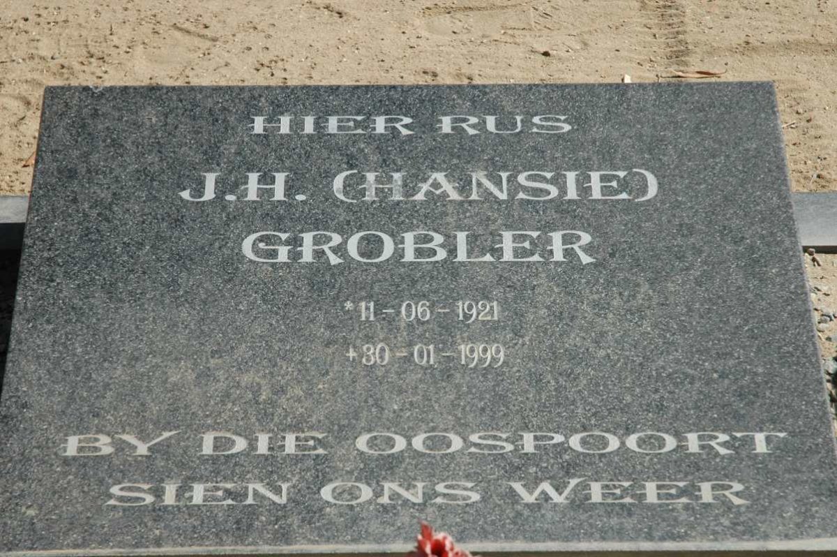 GROBLER J.H. 1921-1999