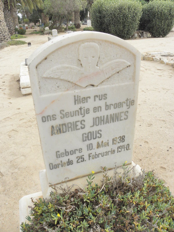 GOUWS Andries Johannes 1938-1940