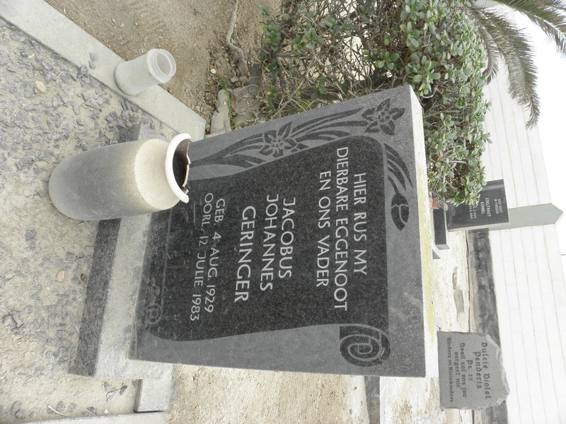 GERINGER Jacobus Johannes 1929-1983