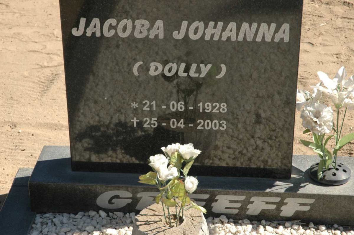 GREEFF Jacoba Johanna 1928-2003
