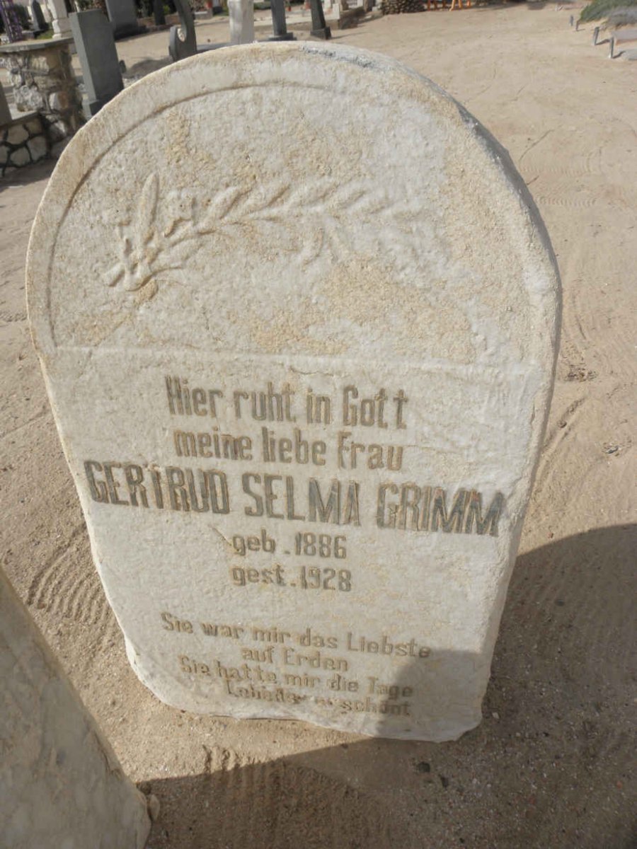 GRIMM Gertrud Selma 1886-1928