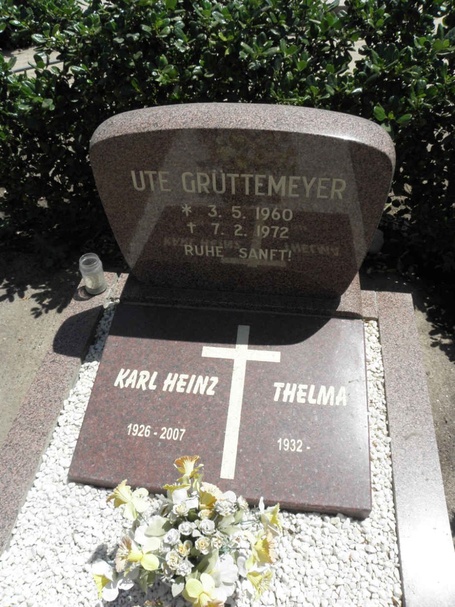 GRÜTTEMEYER Karl Heinz 1926-2007 &amp; Thelma 1932- :: GRÜTTEMEYER Ute 1960-1972