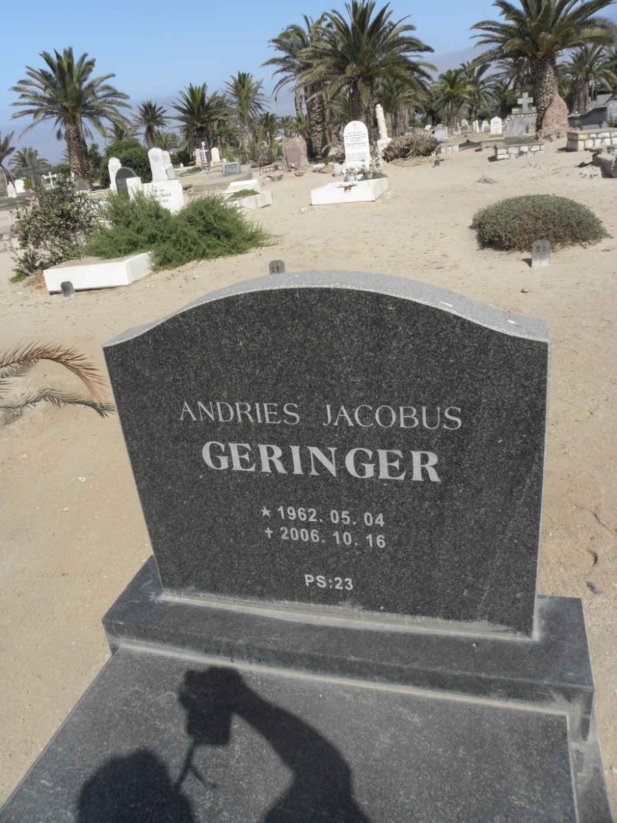 GERINGER Andries Jacobus 1962-2006