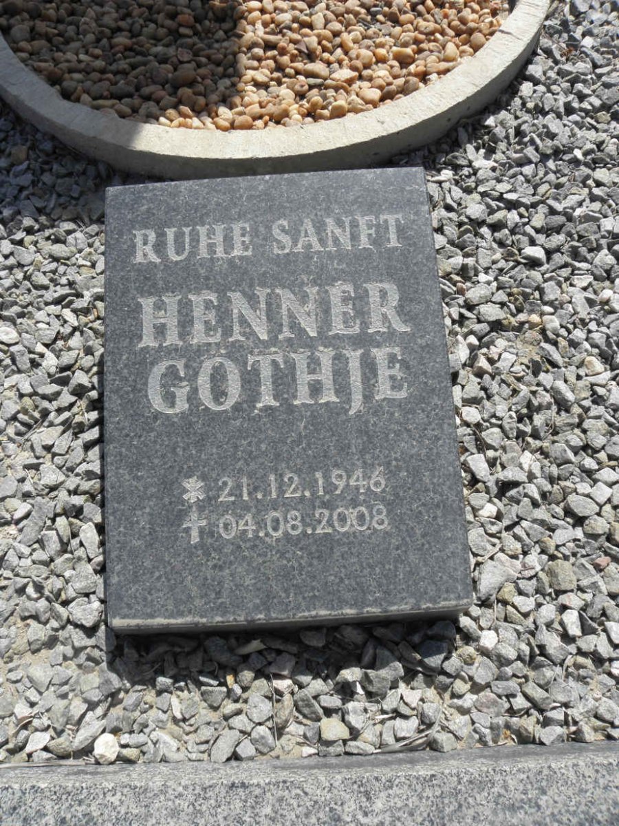 GÖTHJE Henner 1946-2008