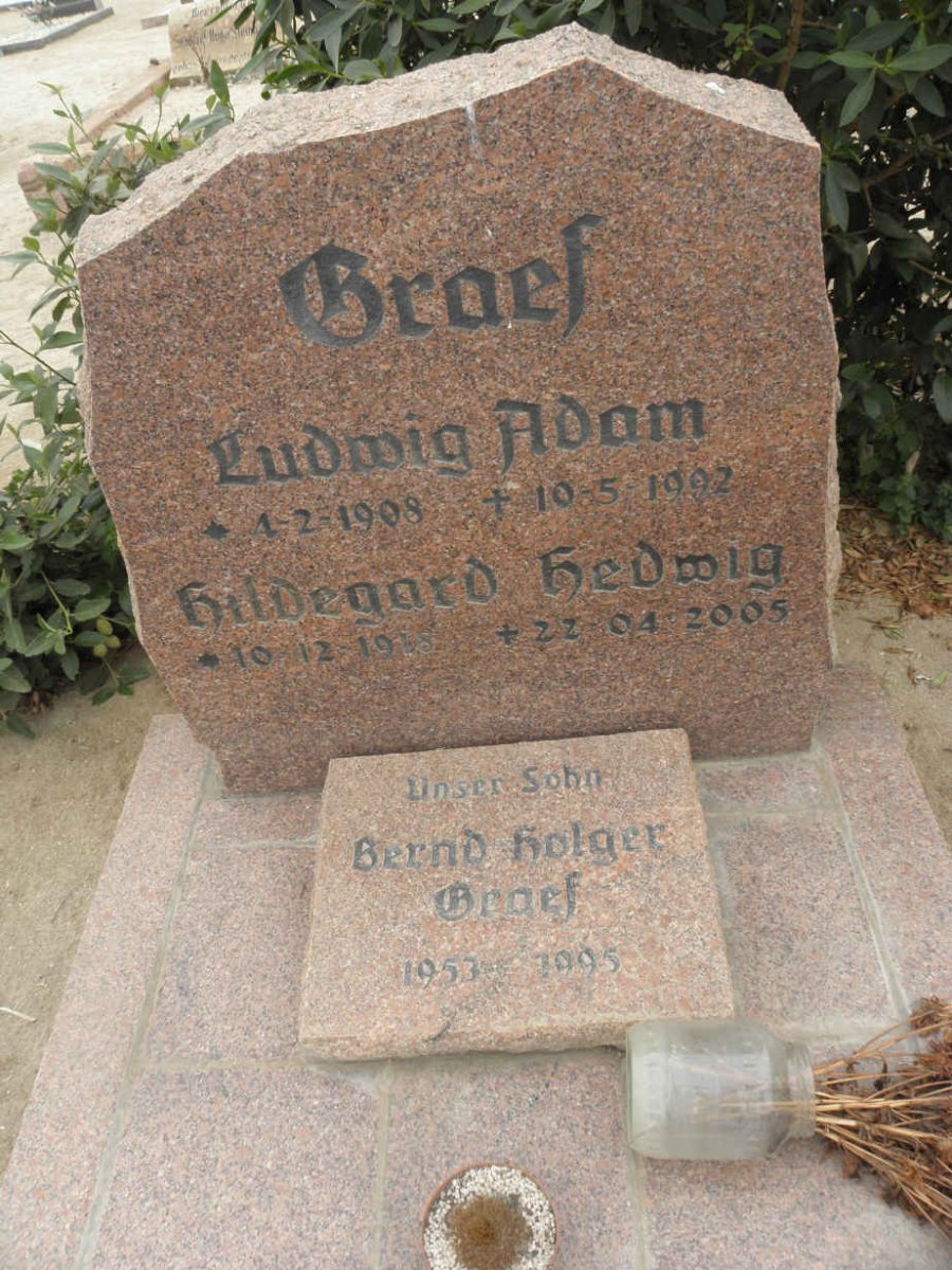GRAEF Ludwig Adam 1908-1992 &amp; Hildegard Hedwig 1919-2005 :: GRAEF Bernd Holger 1953-1995