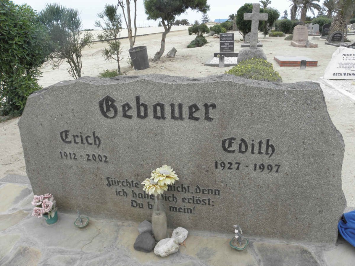 GEBAUER Erich 1912-2002 &amp; Edith 1927-1997