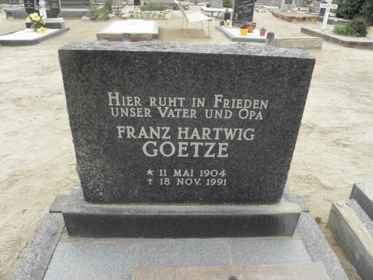GOETZE Franz Hartwig 1904-1991