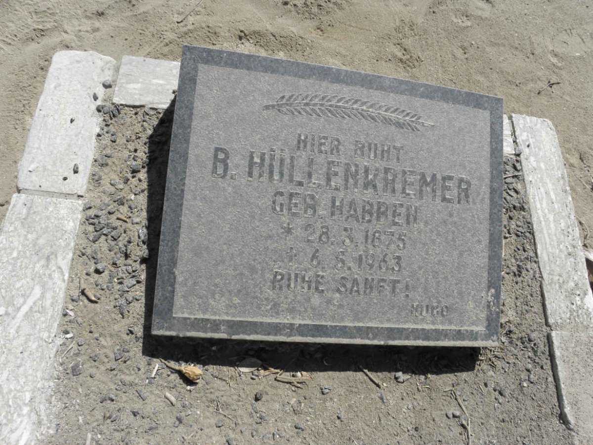 HÜLLENKREMER B. nee HABBEN 1875-1963