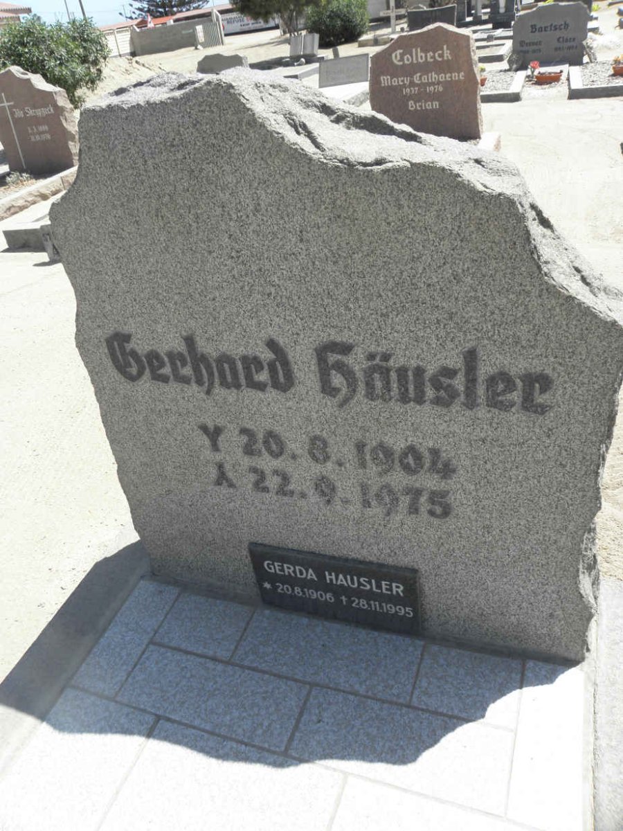 HÄUSLER Gerhard 1904-1975 &amp; Gerda 1906-1995