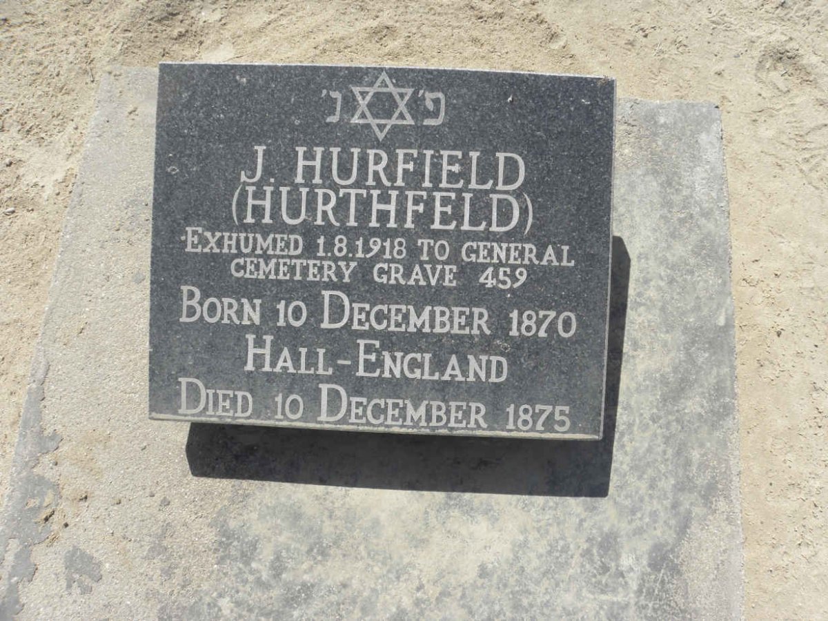 HURFIELD J. 1870-1975
