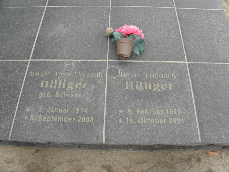 HILLIGER Heinz Friedrich 1920-2001 &amp; Margot Anna Elisabeth SCHRADER 1914-2008