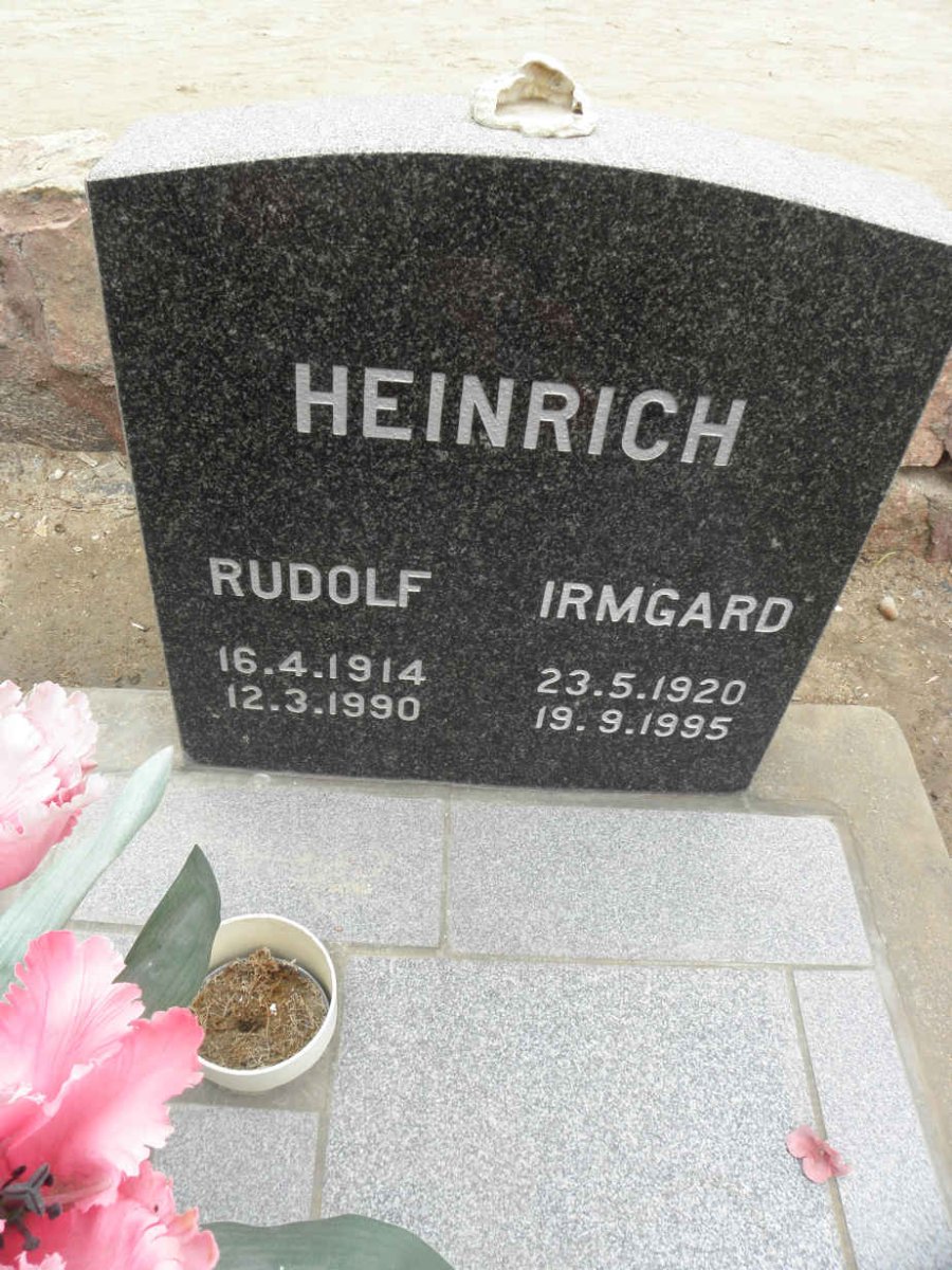 HEINRICH Rudolf 1914-1990 &amp; Irmgard 1920-1995