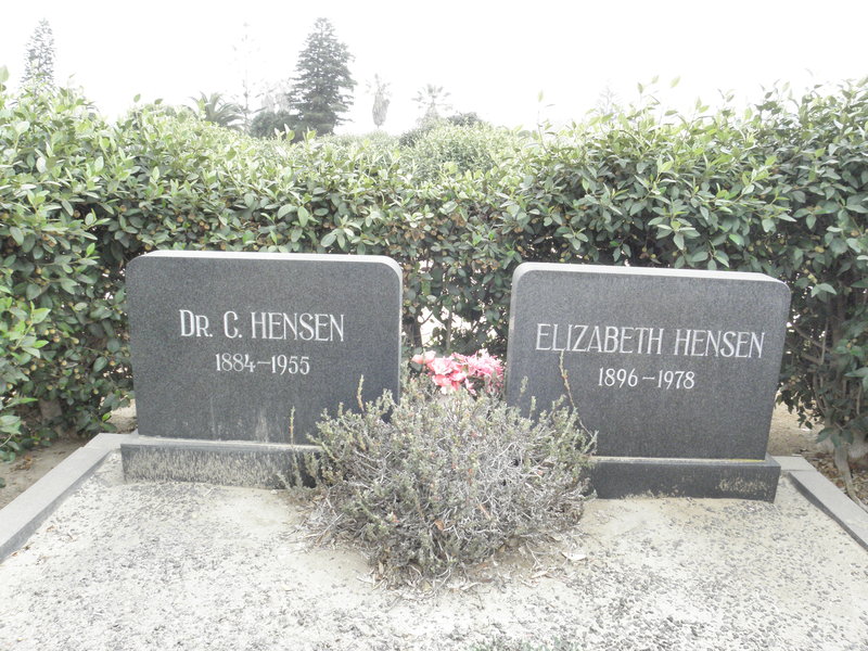 HENSEN C. 1884-1955 &amp; Elizabeth 1896-1978