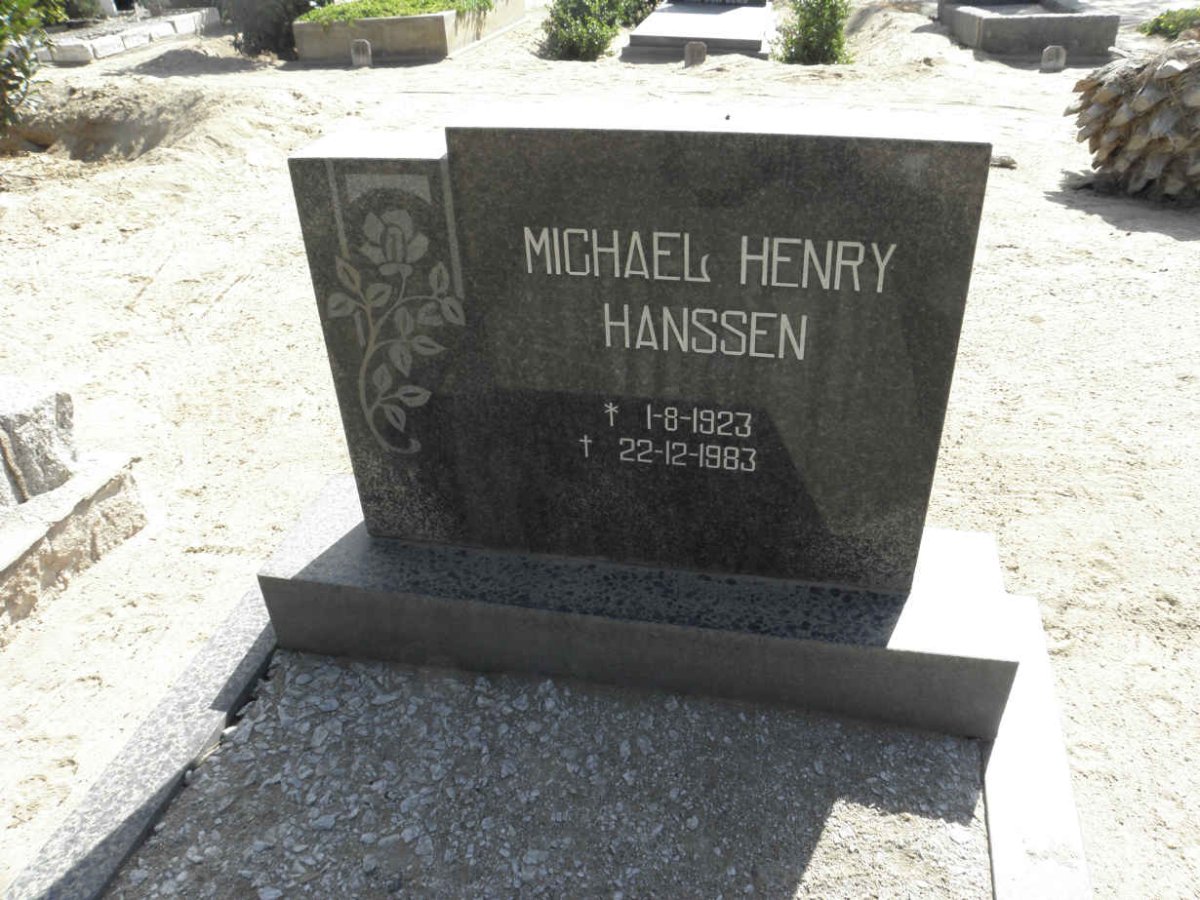 HANSSEN Michael Henry 1923-1983 &amp; Annie Sophia 1928-1996