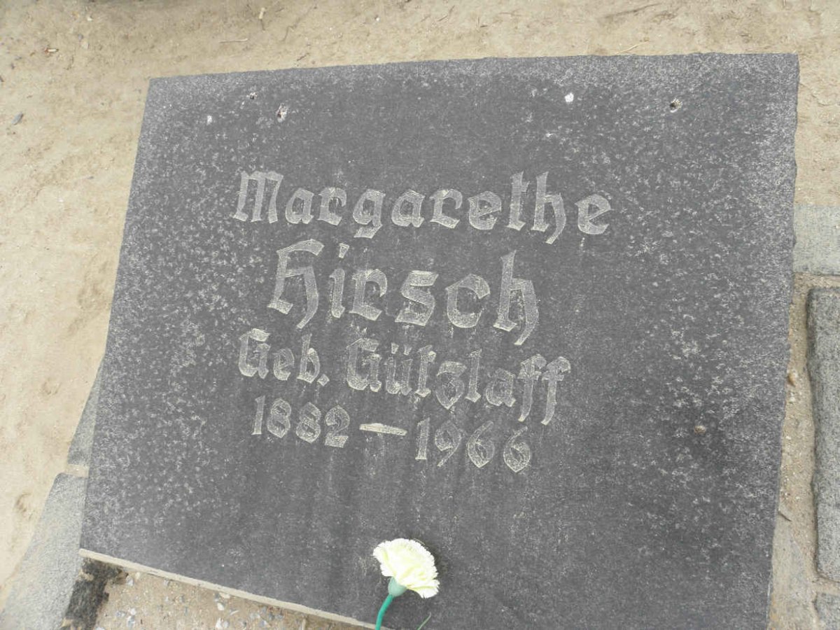 HIRSCH Margarethe nee GÜTZLAFF 1882-1966