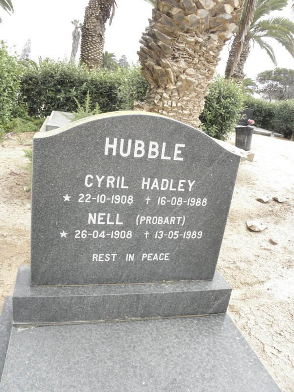 HUBBLE Cyril Hadley 1908-1988 &amp; Nell PROBART 1908-1989