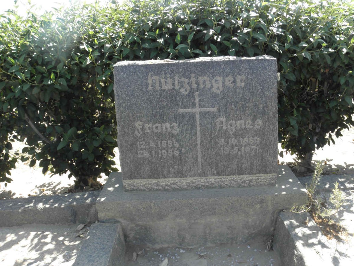 HÜTZINGER Franz 1884-1956 &amp; Agnes 1889-1971